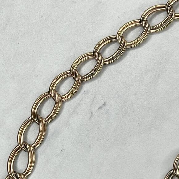 Gold Tone Drape Chain Link Belt - Size XS/S - Adjustable 8"-35.5" Metal Belt - Picture 5 of 8
